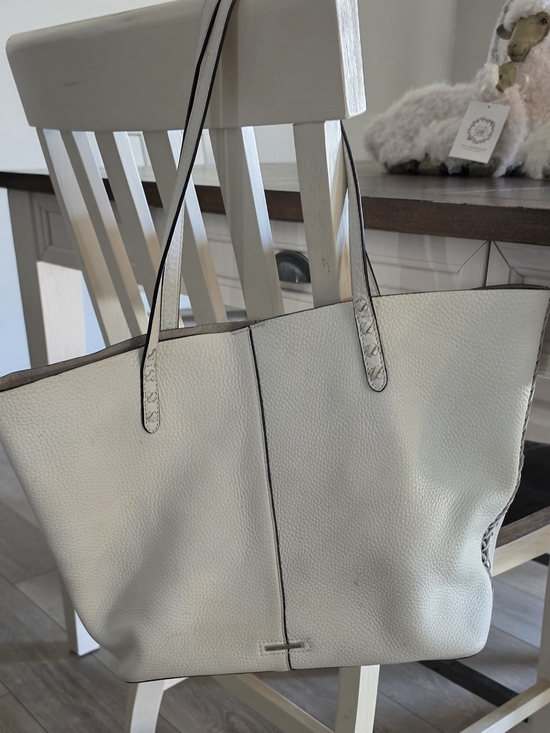 Rebecca Minkoff Cream Pebbled Leather Tote - Picture 2 of 6